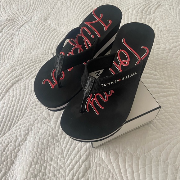 Tommy Hilfiger Wedge Sandals - Picture 1 of 4